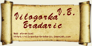 Vilogorka Bradarić vizit kartica